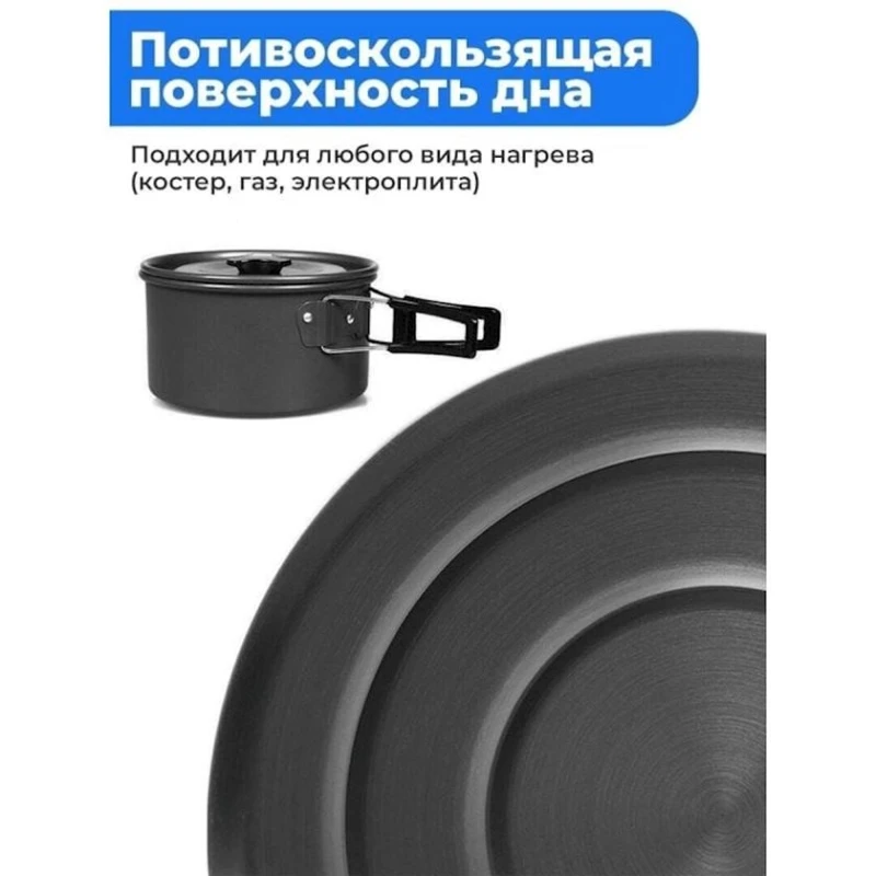 Səyahət qab-qacaq dəsti DS-308, qara