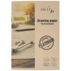 Бумага Smiltainis Platinum для черчения, A4, 190г, 20 листов