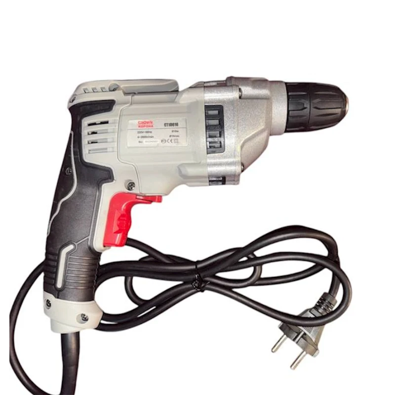 Дрель безударная Сrown CT10610 610 Вт, 2800 об/мин, Black/Gray