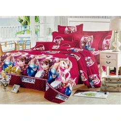 Комплект белья для девочек Sahara SHA-0000447, пододеяльник 230x240 см, простыня 200x220 см, 2 шт наволочки 50x70 см, двуспальный, сатин, разноцветный Комплект белья для девочек Sahara SHA-0000447, пододеяльник 230x240 см, простыня 200x220 см, 2 шт наволочки 50x70 см, двуспальный, сатин, разноцветный