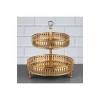Etajer Zeyve Home, metal/şüşə, qızılı, 30x26 sm
