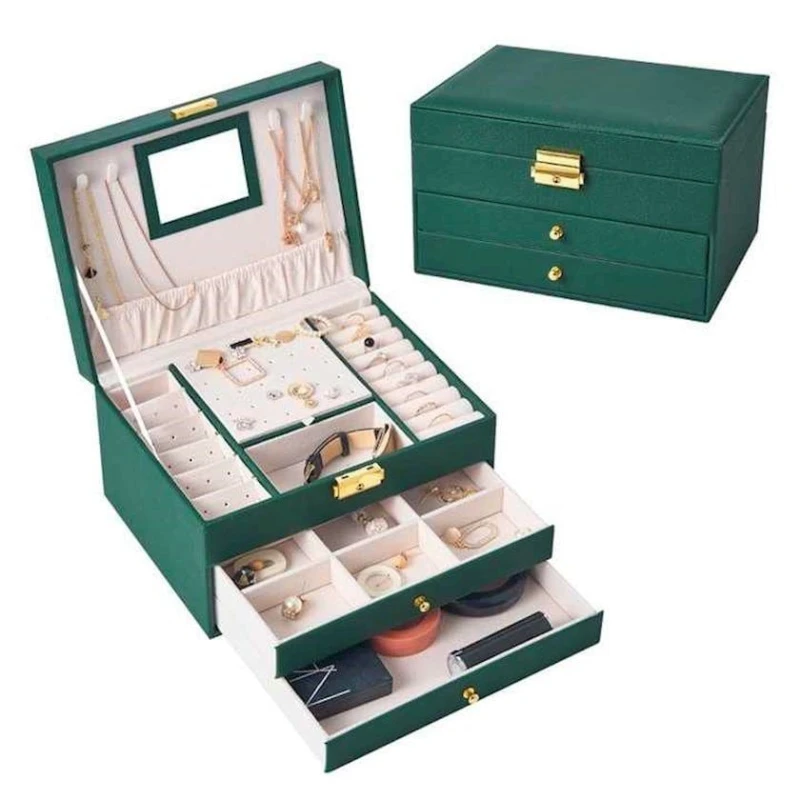 Органайзер NH_RTF, 25x16x18 см, кожа/пластик, зеленый