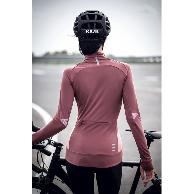 Велоджерси женская Santic L9C01104, бордовая, размер XXL