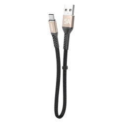 Кабель USB DUDAO L10T Type-C, 23 см, Черный