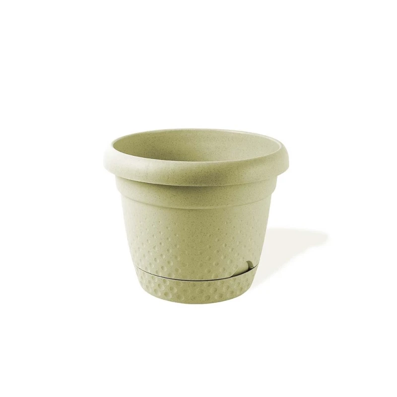 Горшок Karasu Pearl ТМ.33278, 4.9 л, пластик, бежевый Горшок Karasu Pearl ТМ.33278, 4.9 л, пластик, бежевый