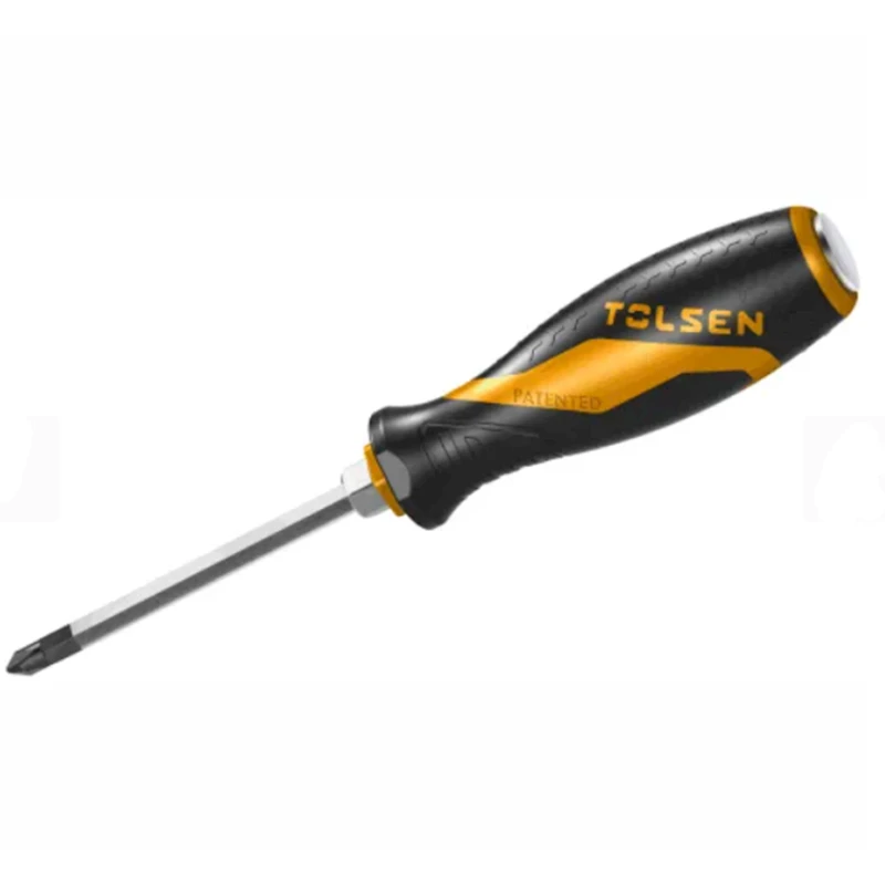 Отвертка Tolsen PH3х150 мм, сталь/пластмасса, черный