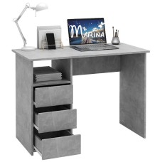 Kompüter masası Marina 3563_M25Stol3PlokiOtkritiyBet, LDSP, 75x52x104 sm, boz