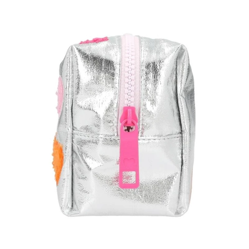 Пенал-косметичка Motto Top Model Beauty and Me 0412937, хлопок/полиэстер, серебристый, 8.5x11x21 см