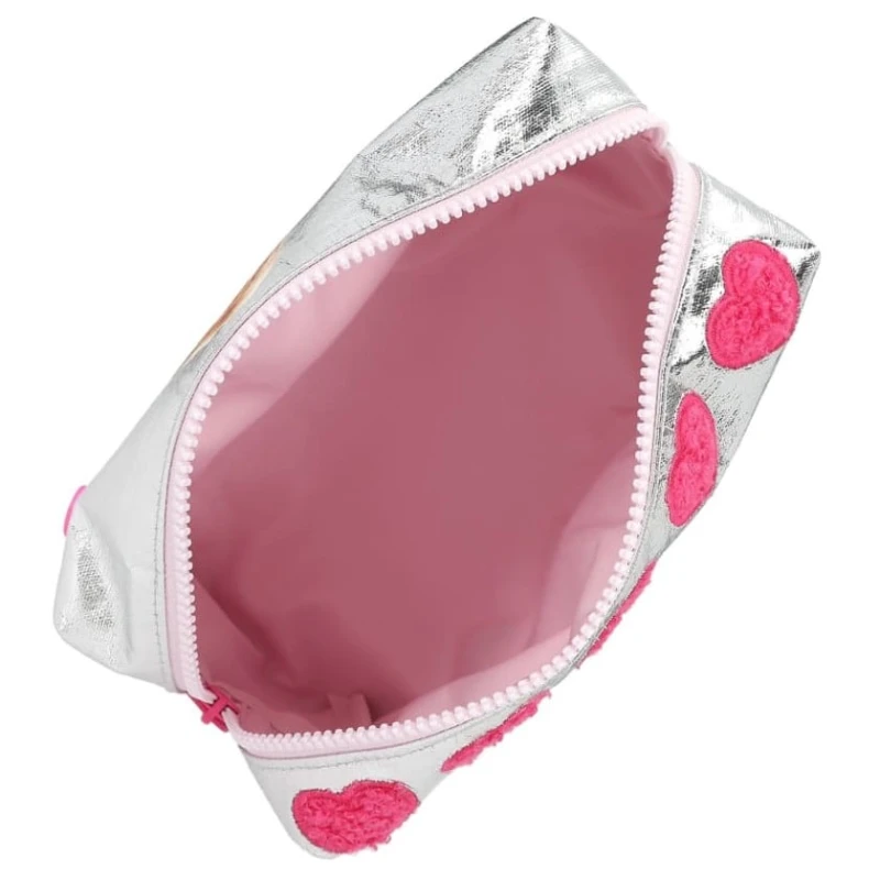 Пенал-косметичка Motto Top Model Beauty and Me 0412937, хлопок/полиэстер, серебристый, 8.5x11x21 см