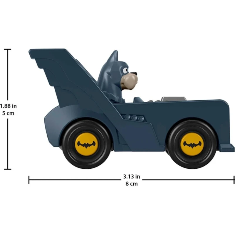 Машинка Fisher-Price Лига Суперпитомцы Туз HGL20/HGL23, 5x8 см, от 3 лет, серый