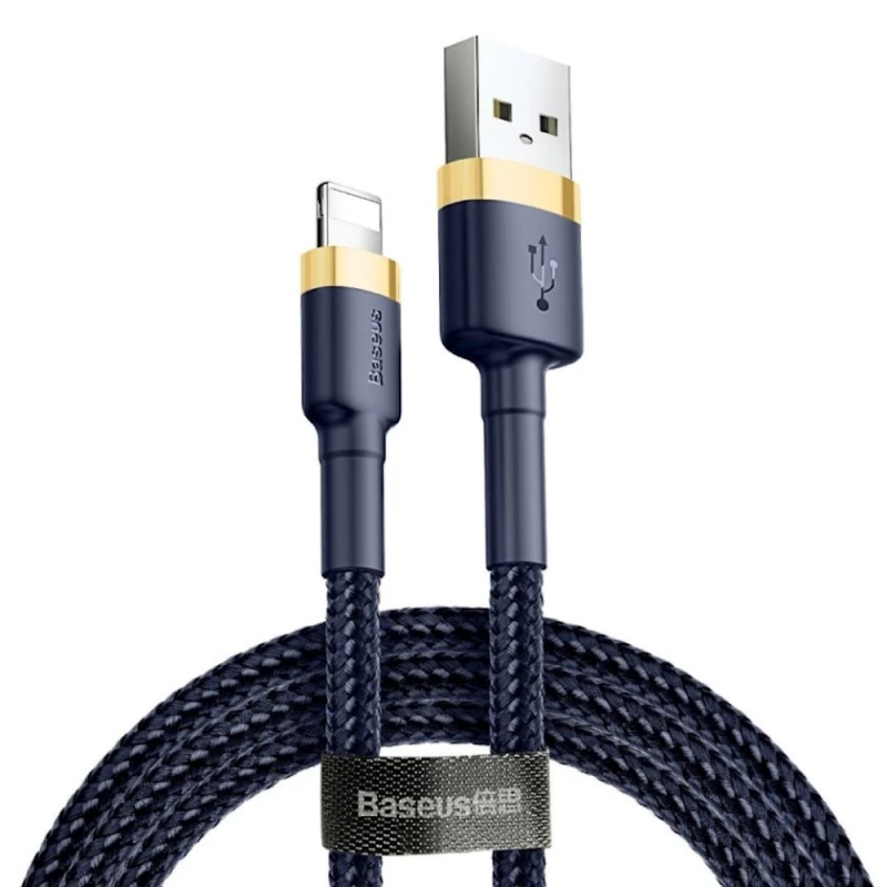 Кабель Baseus Fule CALKLF-BG1, 2.4A, USB-Lightning/Apple, 1 м, синий