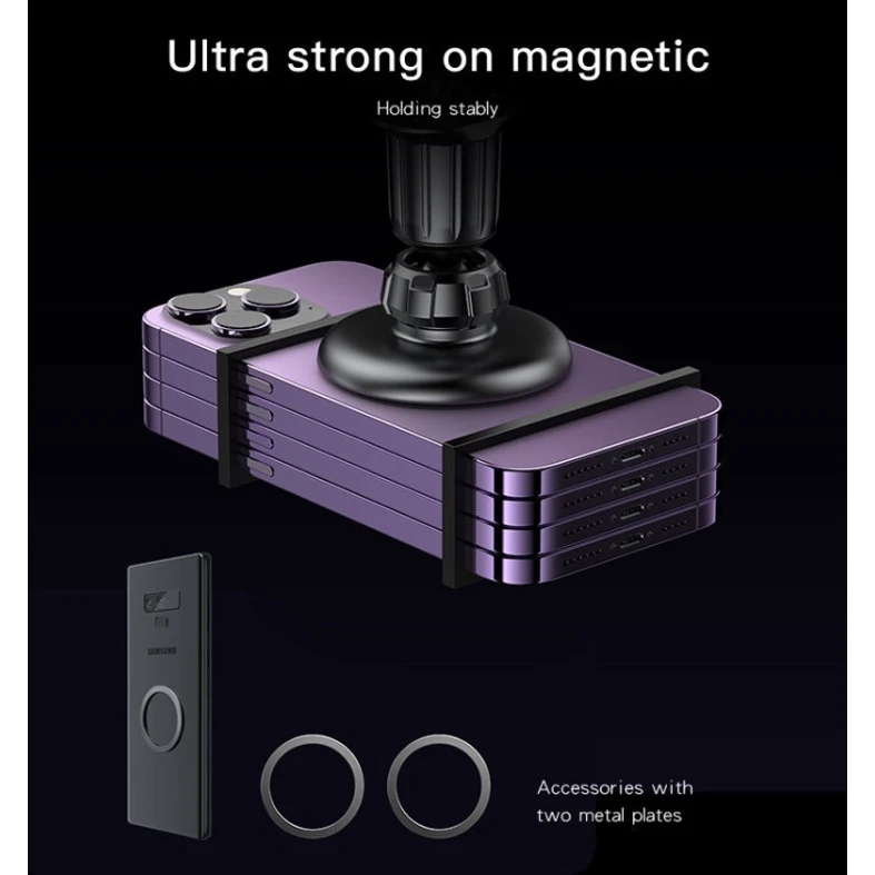 Telefon üçün maqnit avtomobil tutacağı Yesido C156 for Apple iPhone 12-14 Black