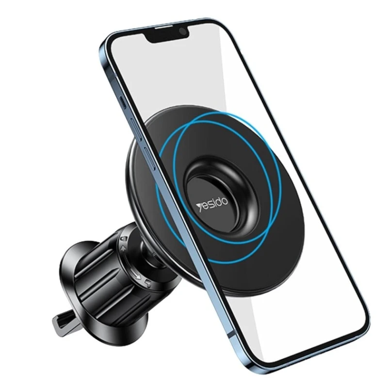 Telefon üçün maqnit avtomobil tutacağı Yesido C156 for Apple iPhone 12-14 Black
