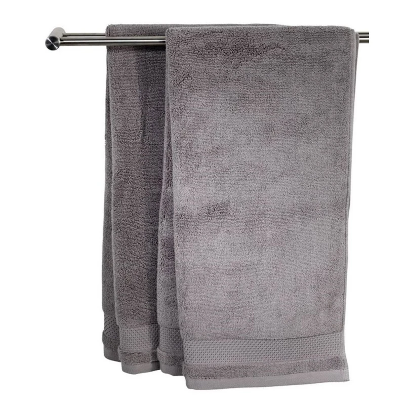 Полотенце для рук JYSK Nora By Kronborg, 40x60 см, хлопок, серый