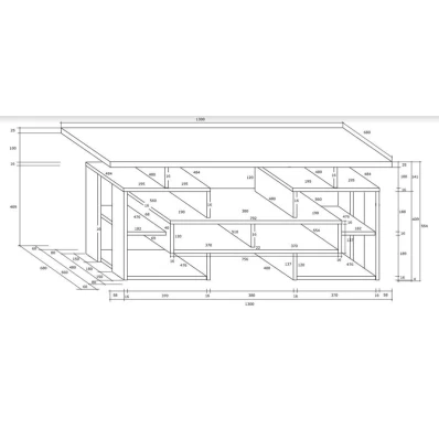 Журнальный стол Art 38 sonoma/белый