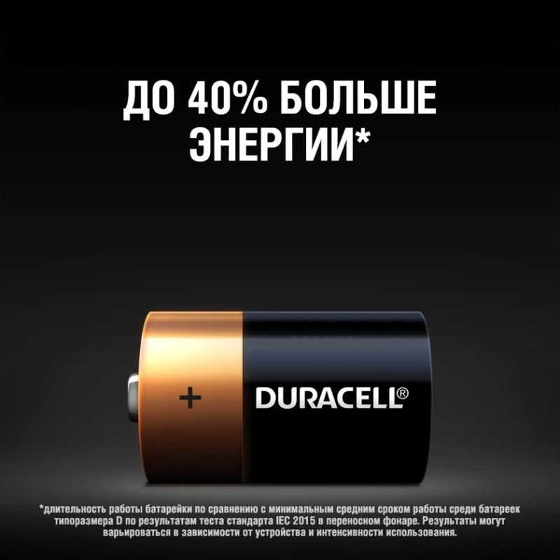 Батарея Duracell Basic LR20 D MN1300, 2 шт Батарея Duracell Basic LR20 D MN1300, 2 шт