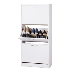 Тумба для обуви Art Mebel 40, ламинат, белая, 130х90х45 см