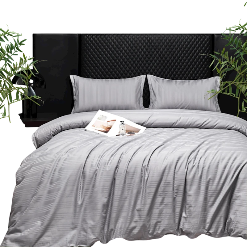 Комплект постельного белья Narlı Exclusive Narlı 000758, пододеяльник 200x220 см, простыня 240x260 см, 2 шт наволочки 50x70 см, двуспальный, люкс сатин, серый Комплект постельного белья Narlı Exclusive Narlı 000758, пододеяльник 200x220 см, простыня 240x260 см, 2 шт наволочки 50x70 см, двуспальный, люкс сатин, серый