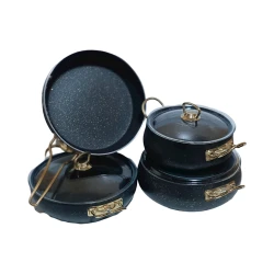 Набор посуды Sahara SHA-00002771, гранит, разноцветный, 20/24/26/26 см
