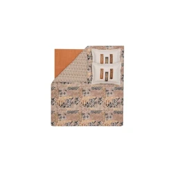 Комплект постельного белья Yataş Mauren, пододеяльник 200x220 см, простыня 240x260 см, наволочки 50x70 см 2 шт, евро, хлопок, Bej