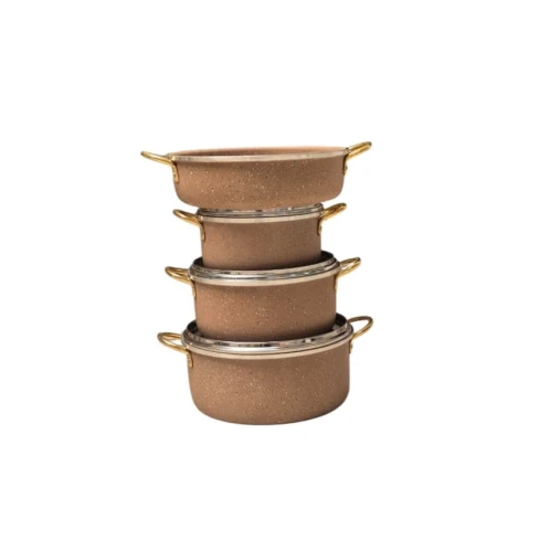 Qazan dəsti VIP SHA-00004386, qranit, qəhvəyi, 20/24/28 sm Qazan dəsti VIP SHA-00004386, qranit, qəhvəyi, 20/24/28 sm