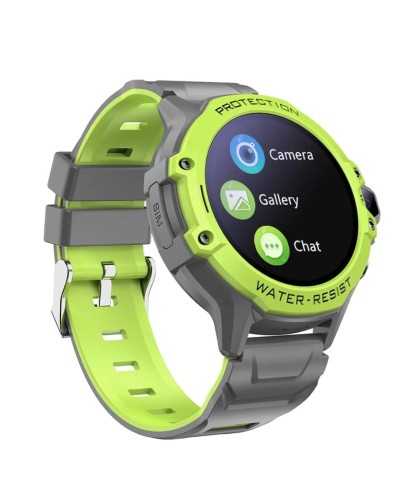 Uşaqlar üçün ağıllı saat Wonlex CT04 Pro Green/Grey