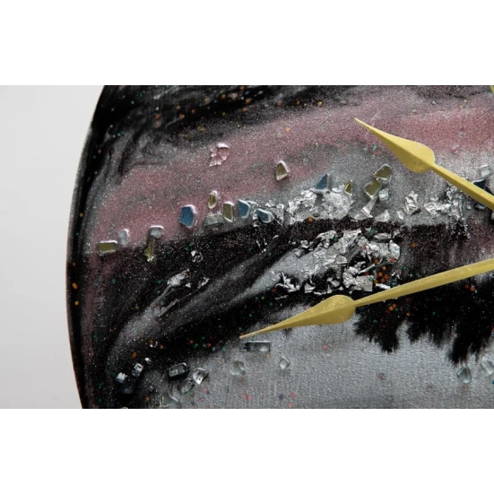 Настенные часы Art by Ulviya Kakhramanova Лунный свет, смола/краска, 70 см Настенные часы Art by Ulviya Kakhramanova Лунный свет, смола/краска, 70 см