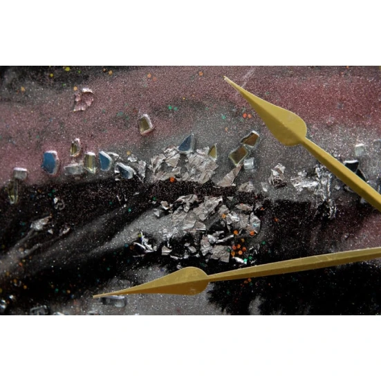 Настенные часы Art by Ulviya Kakhramanova Лунный свет, смола/краска, 70 см Настенные часы Art by Ulviya Kakhramanova Лунный свет, смола/краска, 70 см