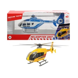 Вертолет Dickie Toys EC 135 die-cast, пластик, желтый, 21 см