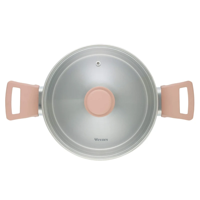 Кастрюля Werner Eletto, 20 см, 3.6 л, нержавеющая сталь, серебристая Кастрюля Werner Eletto, 20 см, 3.6 л, нержавеющая сталь, серебристая