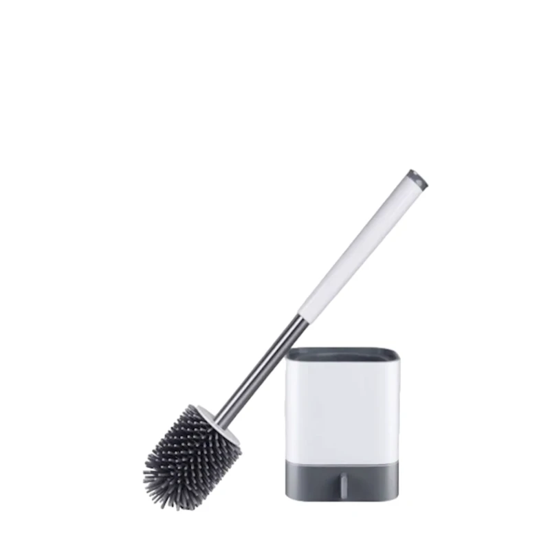 Силиконовый ершик для унитаза Hausland, серый/белый
