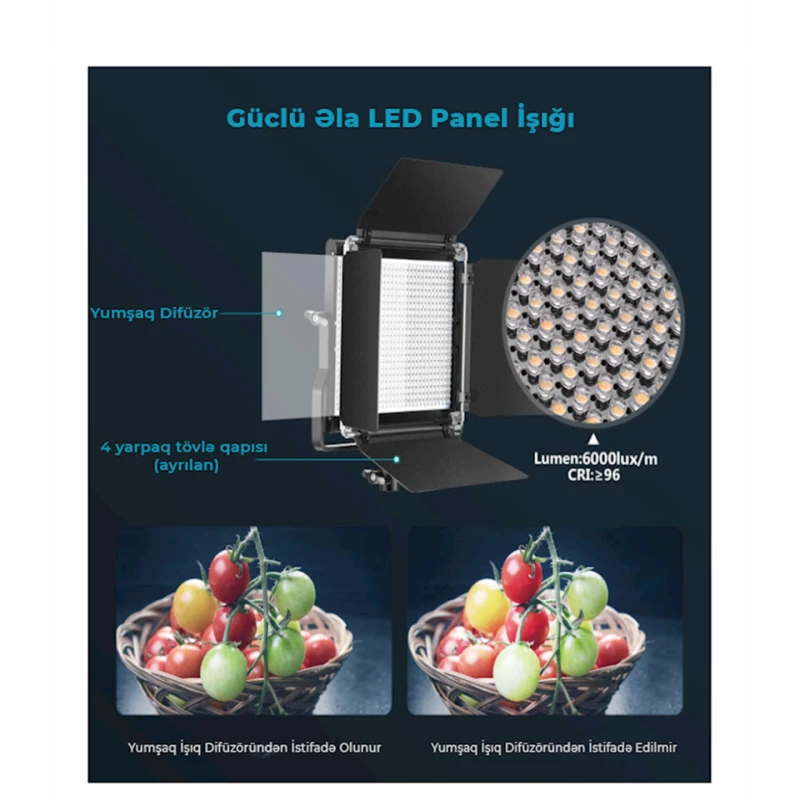 Двухцветная светодиодная панель Neewer Advanced 2.4G 660 LED Video Light Dimmable Bi-Color LED Panel Двухцветная светодиодная панель Neewer Advanced 2.4G 660 LED Video Light Dimmable Bi-Color LED Panel