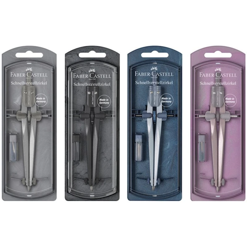 Циркуль Faber-Castell Stream 2020, с грифелями, металл/пластик, пластиковый футляр, 1 шт, товар в ассортименте Циркуль Faber-Castell Stream 2020, с грифелями, металл/пластик, пластиковый футляр, 1 шт, товар в ассортименте
