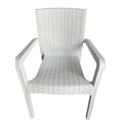 Кресло садовое Senyayla, пластик, белое, 47х38х44 см Кресло садовое Senyayla, пластик, белое, 47х38х44 см