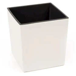 Горшок Lamela Juka 19x19 см, пластик, бежевый