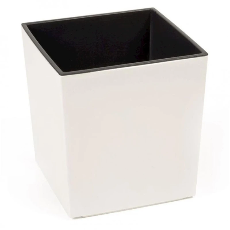 Горшок Lamela Juka 19x19 см, пластик, бежевый Горшок Lamela Juka 19x19 см, пластик, бежевый