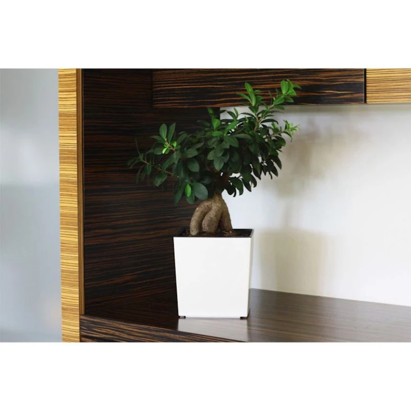 Горшок Lamela Juka 19x19 см, пластик, бежевый Горшок Lamela Juka 19x19 см, пластик, бежевый