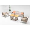 Bağ üçün mebel dəsti Terazzi Mykonos Plus MY52, divan 80x60x195 sm, kreslo 80x75x70 sm, masa 70x80x140 sm Bağ üçün mebel dəsti Terazzi Mykonos Plus MY52, divan 80x60x195 sm, kreslo 80x75x70 sm, masa 70x80x140 sm