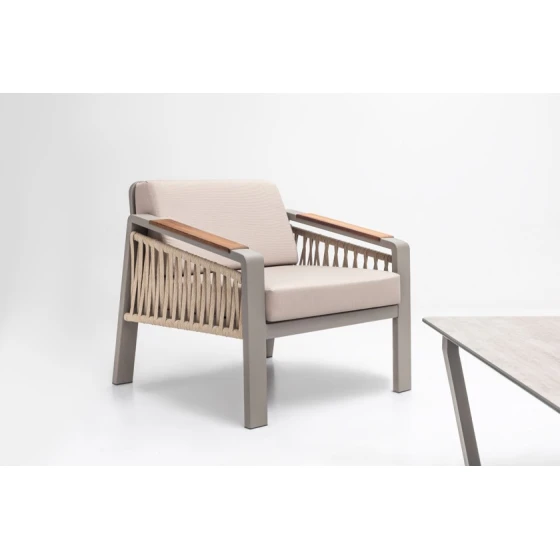 Bağ üçün mebel dəsti Terazzi Mykonos Plus MY52, divan 80x60x195 sm, kreslo 80x75x70 sm, masa 70x80x140 sm Bağ üçün mebel dəsti Terazzi Mykonos Plus MY52, divan 80x60x195 sm, kreslo 80x75x70 sm, masa 70x80x140 sm