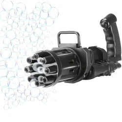 Устройство для мыльных пузырей Gatling Bubble Machine Bubble Gun, черный