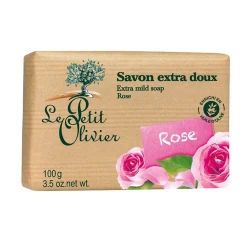 Экстра нежное мыло Le Petit Olivier 100% vegetal oils soap Роза,100 г