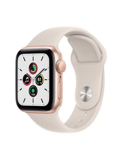 Ağıllı-saat Apple Watch SE GPS 40mm Gold Aluminium with Starlight Sport Band (MKQ03BS/A)