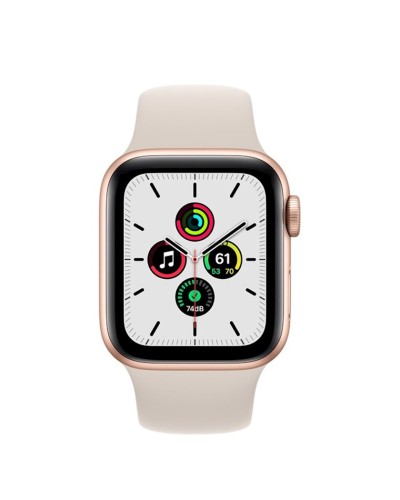Ağıllı-saat Apple Watch SE GPS 40mm Gold Aluminium with Starlight Sport Band (MKQ03BS/A)