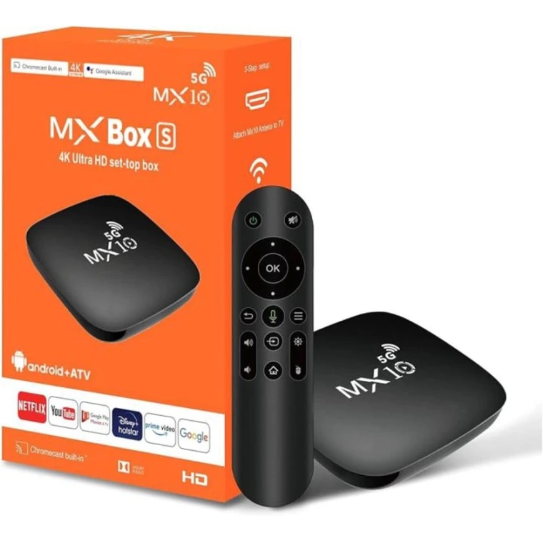 ТВ-приставка MX10 Box S Черный ТВ-приставка MX10 Box S Черный