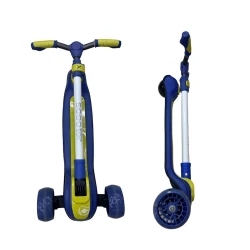 Детский самокат 12546U, складной, 60x30х75 см, синий