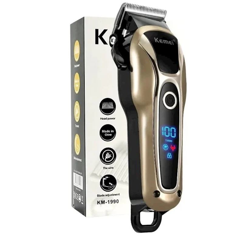 Saç kəsimi üçün cihaz Kemei KM 1990 Gold Saç kəsimi üçün cihaz Kemei KM 1990 Gold