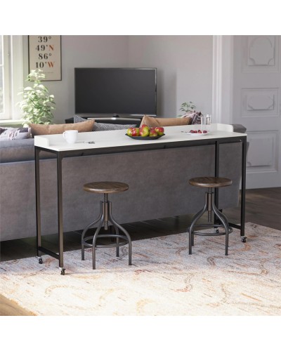 Konsol Marina 3563_M5OverbedBlWh, LDSP, ağ, 91.5x25,9x90 sm - 3563_M5OverbedBlWh