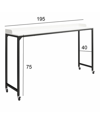 Konsol Marina 3563_M5OverbedBlWh, LDSP, ağ, 91.5x25,9x90 sm - 3563_M5OverbedBlWh