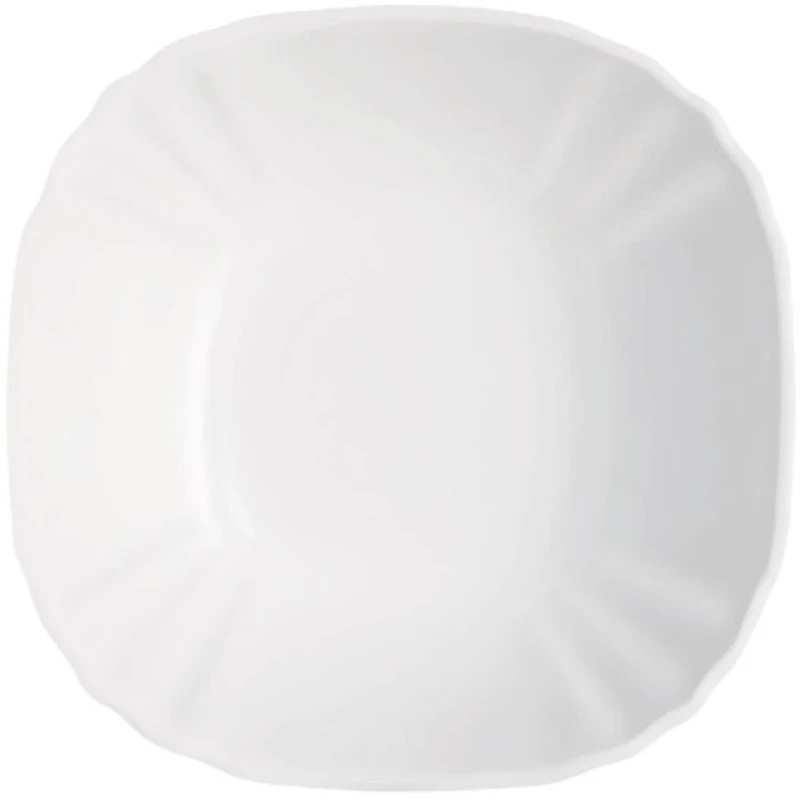 Salat qabı Luminarc Lotusia J1781, 12 sm, bərkidilmiş şüşə, ağ
