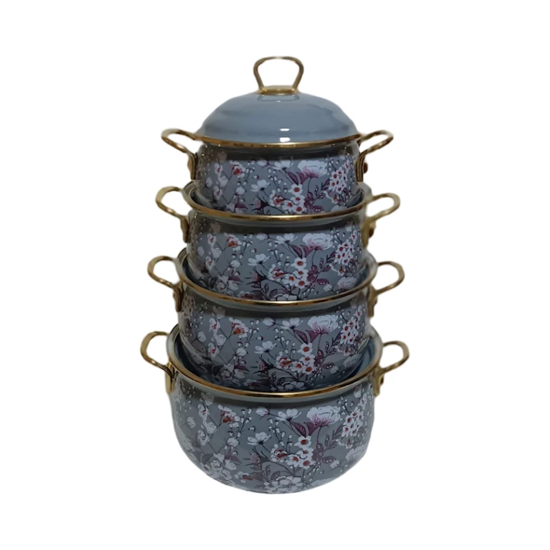 Набор кастрюль Sahara SHA-00002767, эмаль, разноцветный, 16/18/20/22 см Набор кастрюль Sahara SHA-00002767, эмаль, разноцветный, 16/18/20/22 см